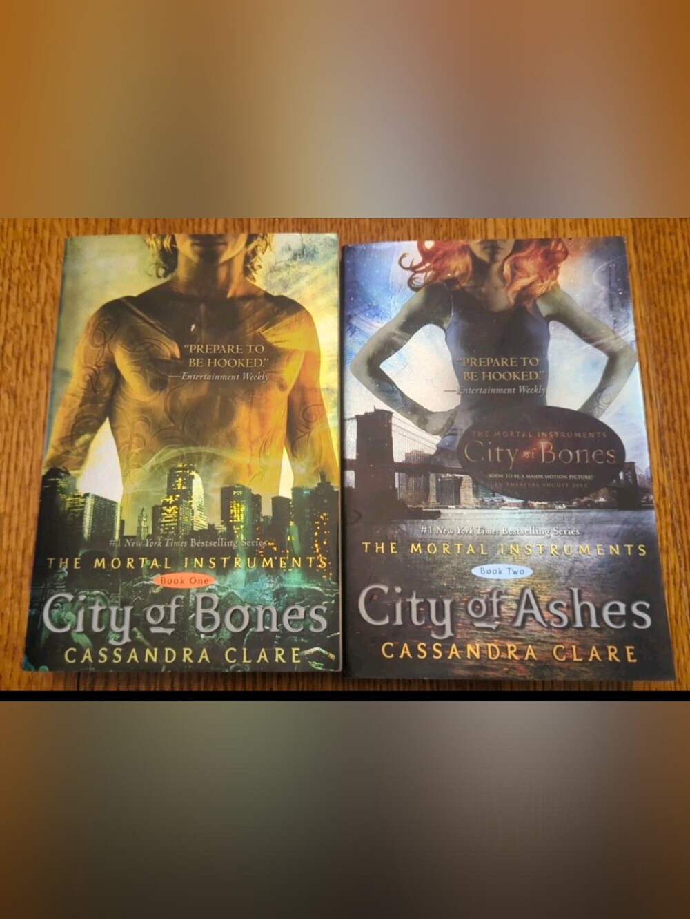City of Bones- Book 1 & City Of Ashes- Book 2- by Cassandra Clare- 2 Paperbacks